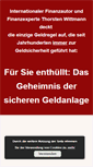 Mobile Screenshot of klartext-geldanlage.com